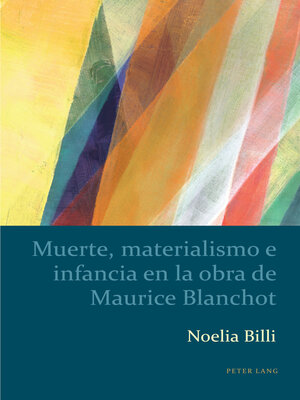 cover image of Muerte, materialismo e infancia en la obra de Maurice Blanchot